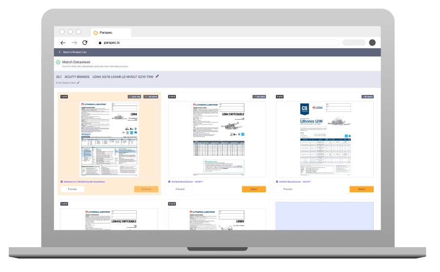 Parspec Software